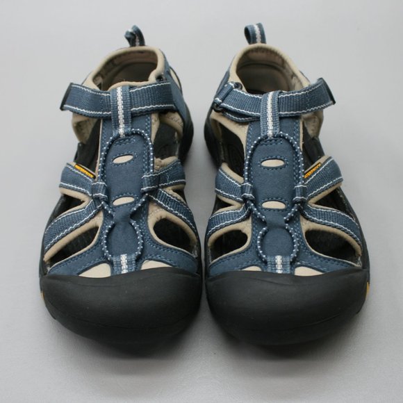 KEEN Big Kids 5 Youth Venice H2 Waterproof Blue Hook Loop Strap Sport Sandals - Picture 5 of 11